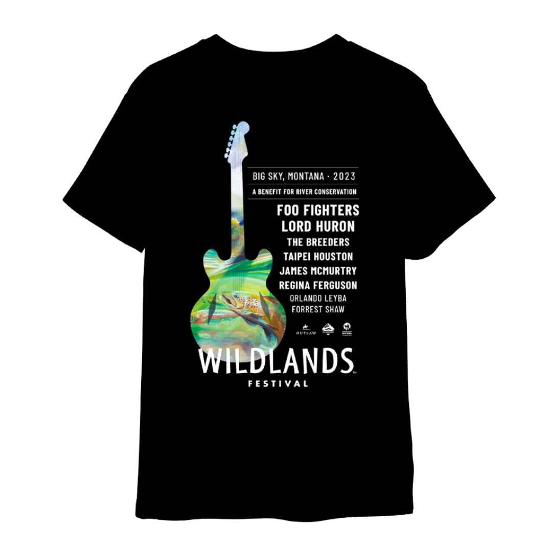 Wildlands Festival 2023 Black Short Sleeve Lineup T-Shirt