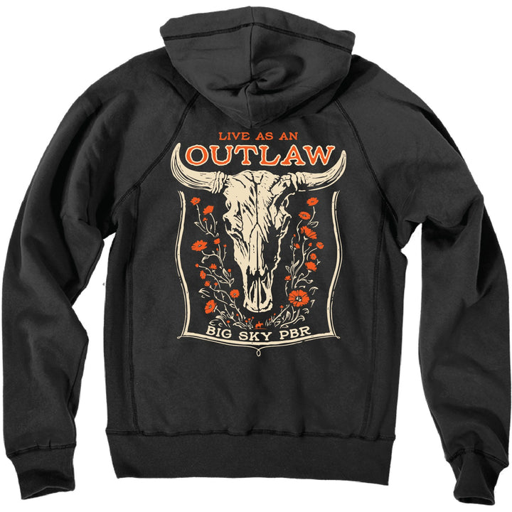 Big Sky PBR Live as an Outlaw Hoodie