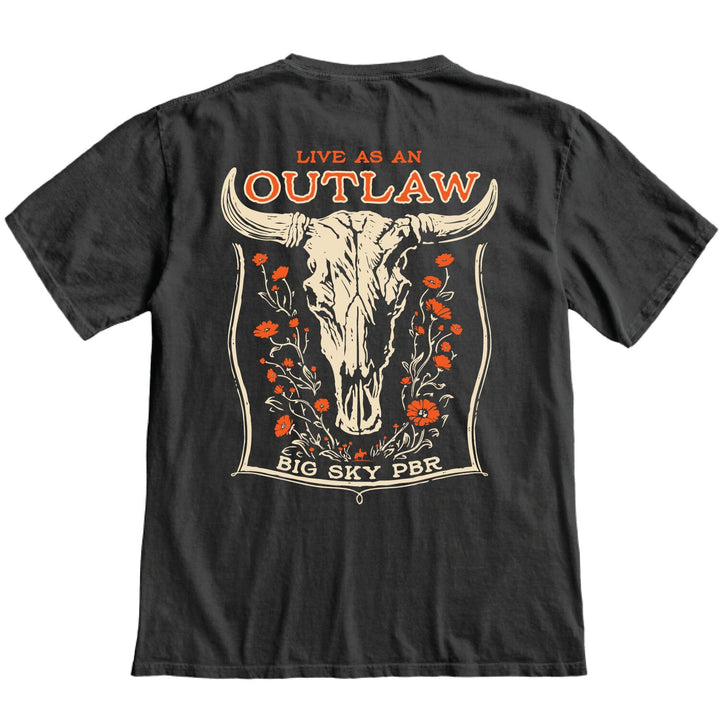 Big Sky PBR Live as an Outlaw T-Shirt