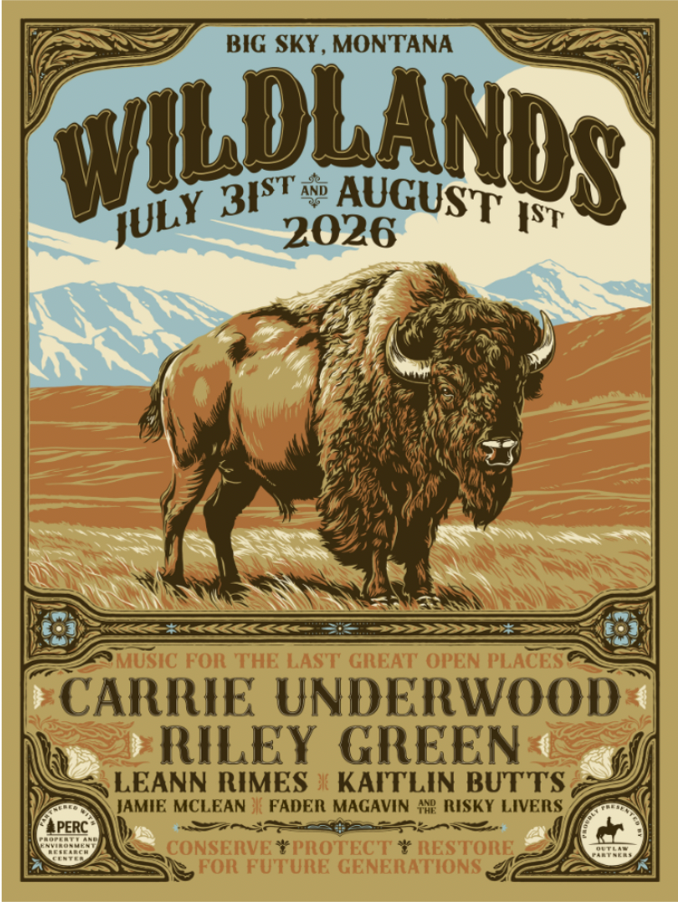 Wildlands 2026 Artist Lineup Foil Poster SIGNED BY LeAnn Rimes