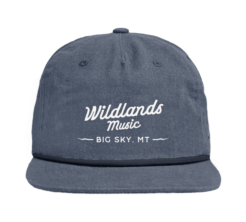 Wildlands 2026 Denim Flat-brim Hat